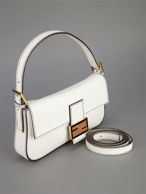 fendi shoulder bag white